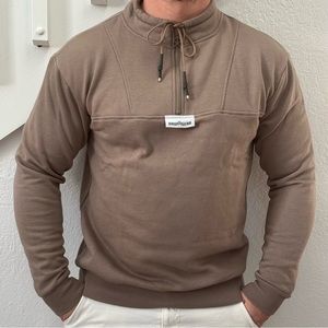 Rawgear mock neck 1/4 zip Pullover fleece Shirt Size S NWT